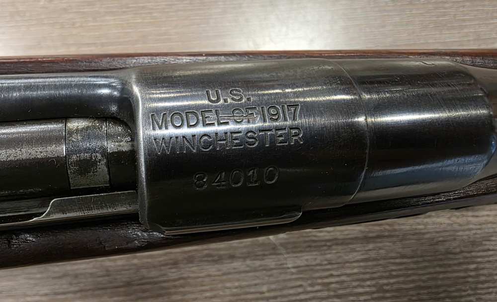 Winchester Model of 1917 .30-06 Bolt Action 22" Custom Engraved Stock-img-13