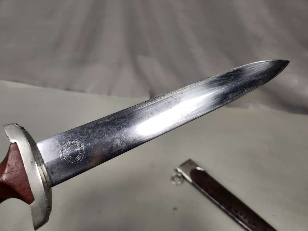 WWII Early German SA M1933 Dagger Gebrüder Heller Mi District-img-11