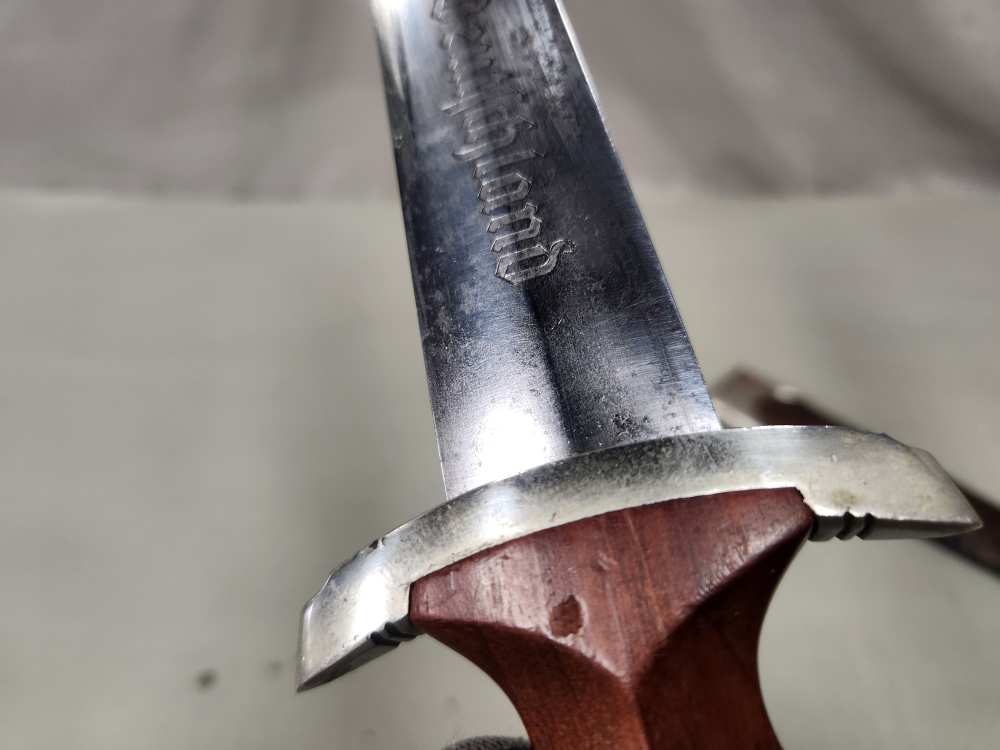 WWII Early German SA M1933 Dagger Gebrüder Heller Mi District-img-7