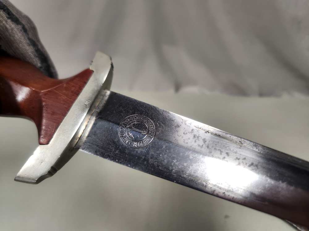 WWII Early German SA M1933 Dagger Gebrüder Heller Mi District-img-2