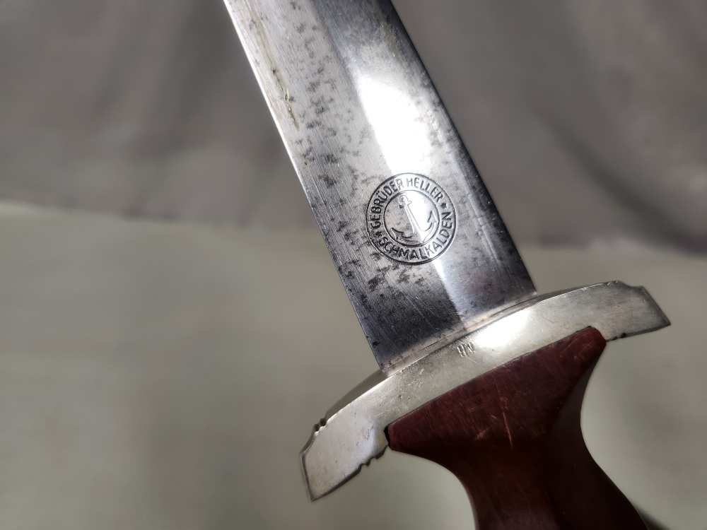 WWII Early German SA M1933 Dagger Gebrüder Heller Mi District-img-1