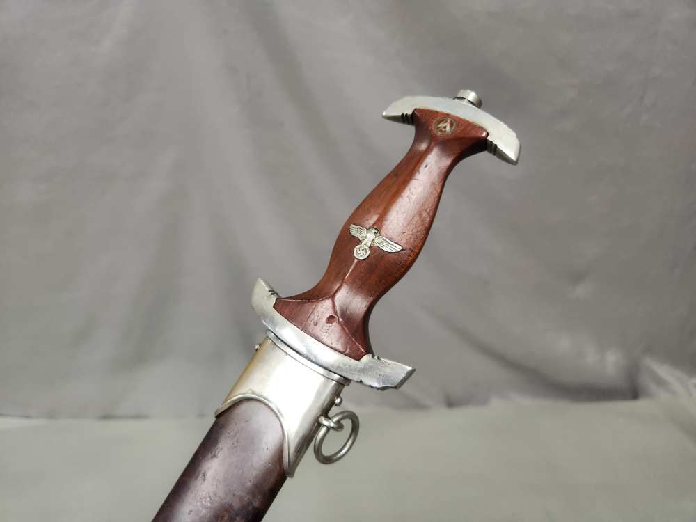 WWII Early German SA M1933 Dagger Gebrüder Heller Mi District-img-21