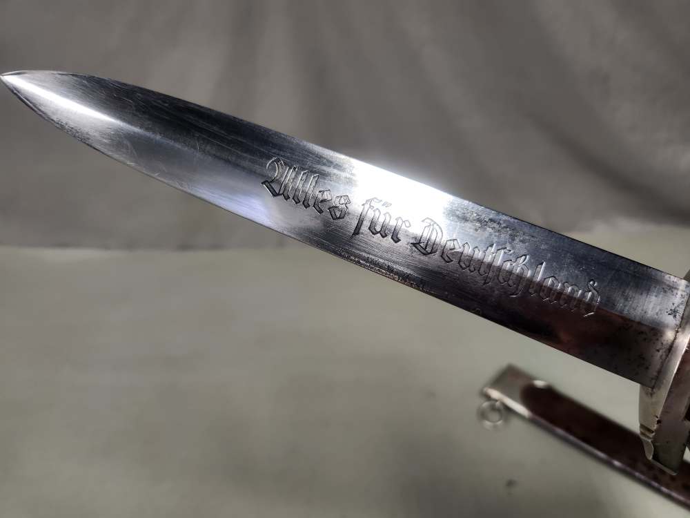 WWII Early German SA M1933 Dagger Gebrüder Heller Mi District-img-9