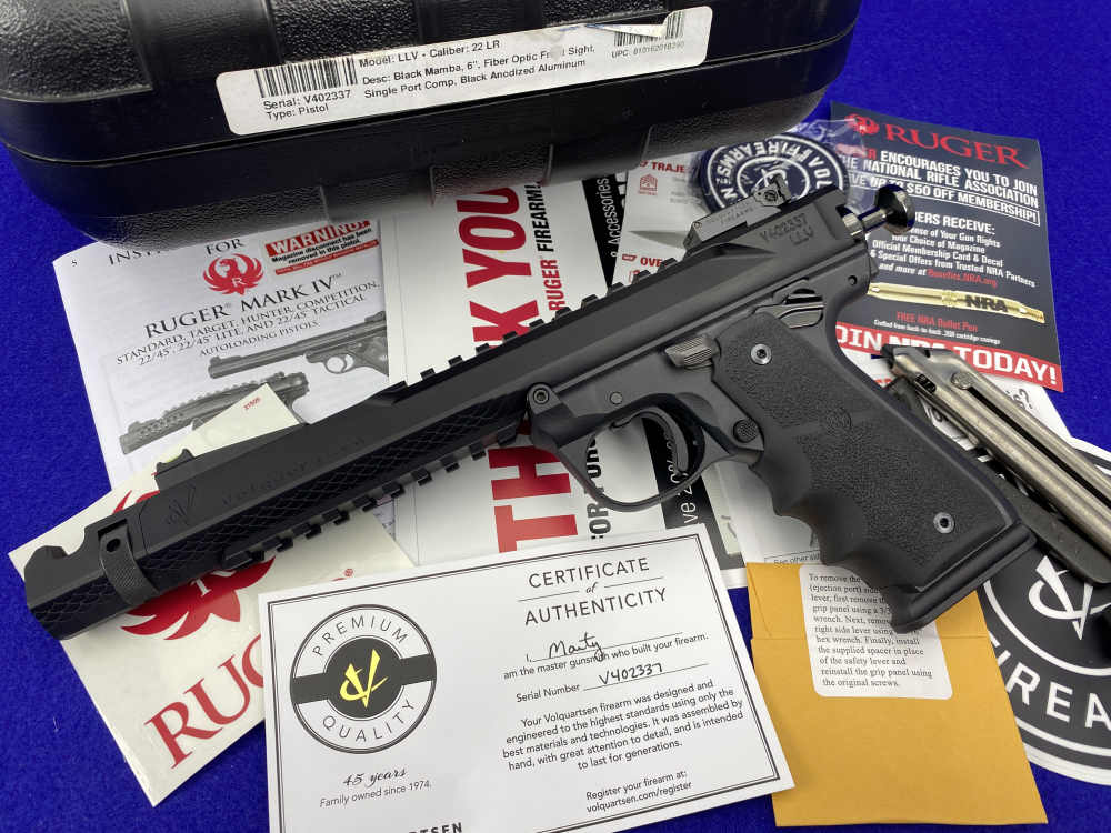 Volquartsen Black Mamba .22LR Black 6" *CUSTOM PLINKING SEMI-AUTOMATIC*-img-2