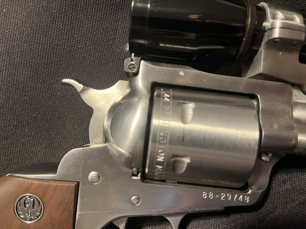 Ruger New Model Super BlackHawk Hunter .44 Mag w Leupold M8-2X scope-img-9