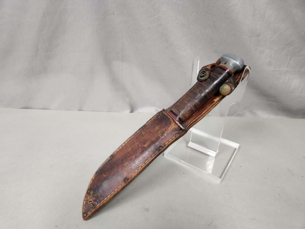 WWII PAL RH-36 US Fighting Utility Knife 6in Blade Leather Sheath-img-19
