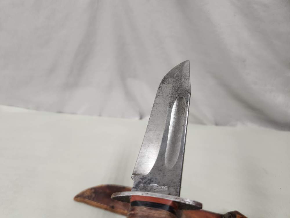 WWII PAL RH-36 US Fighting Utility Knife 6in Blade Leather Sheath-img-7