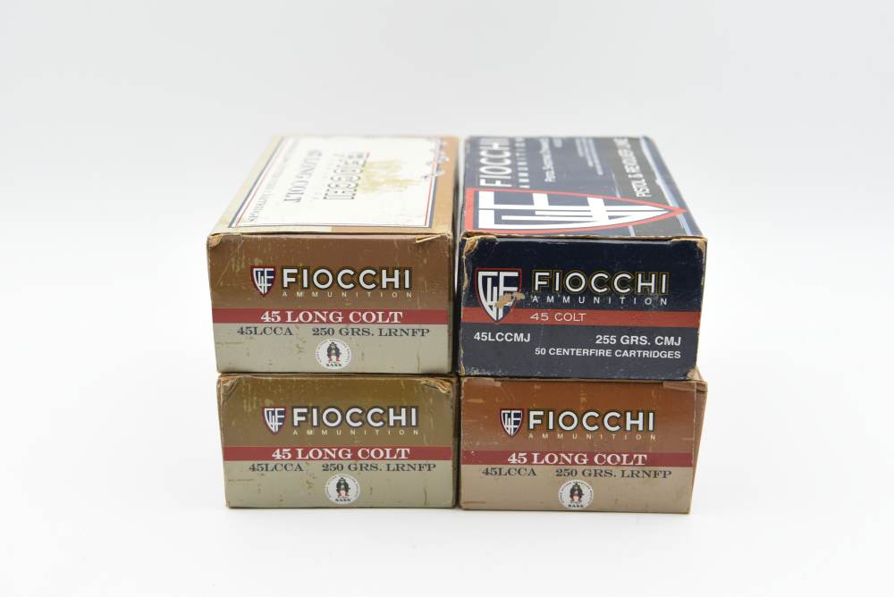 200 Rounds Fiocchi .45 Colt 250gr 255gr Long Colt Ammunition-img-1