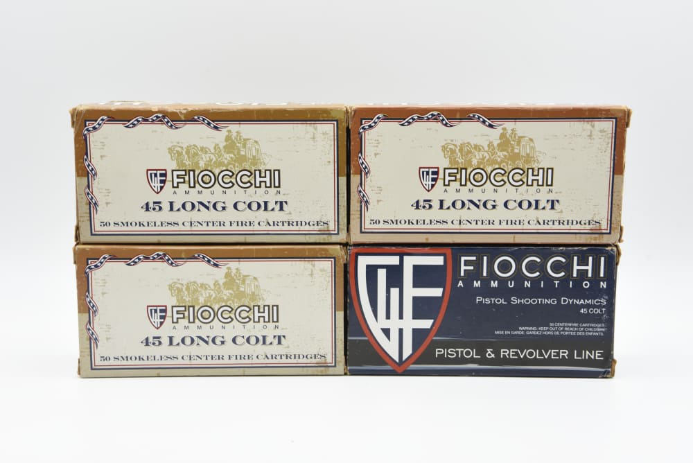 200 Rounds Fiocchi .45 Colt 250gr 255gr Long Colt Ammunition-img-0