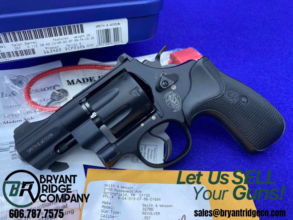Smith & Wesson 327 Night Guard .357 Mag Blk 2.5" *AMAZING 8-SHOT REVOLVER*-img-0