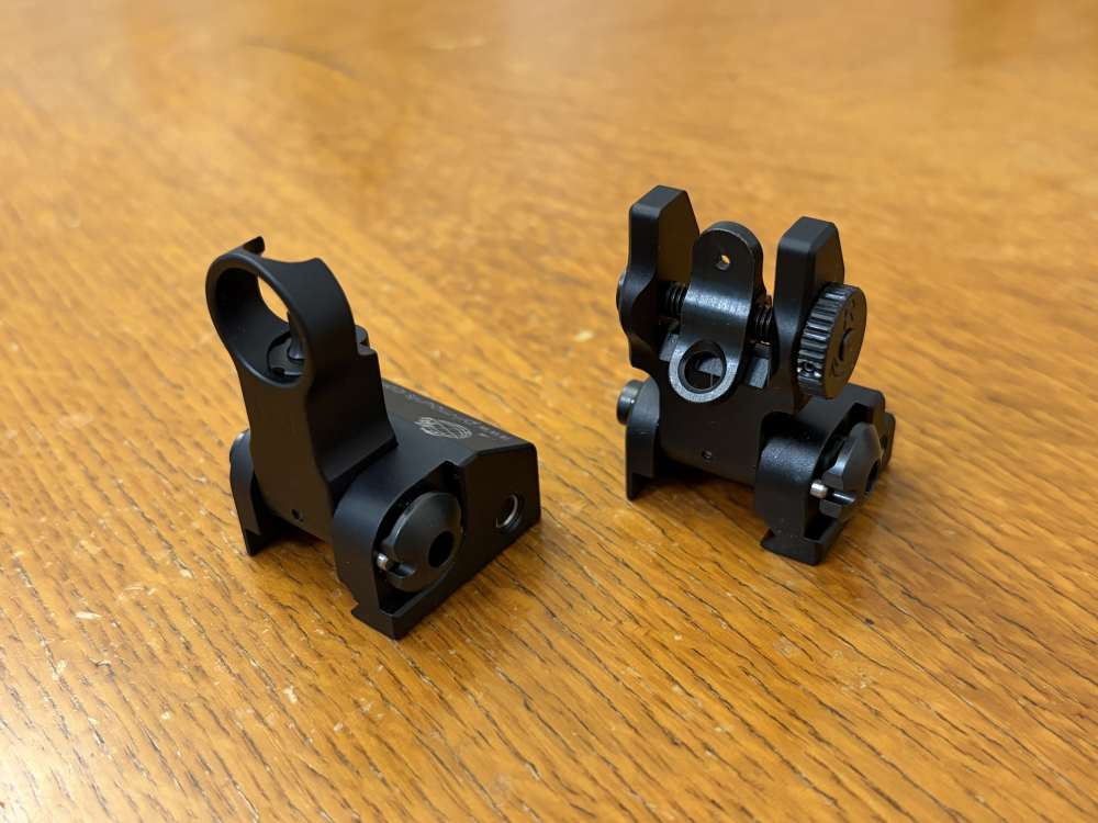 PRI Precision Reflex Flip Up Rear and Front Sight Set AR-15 / AR-10 / AR15 -img-2