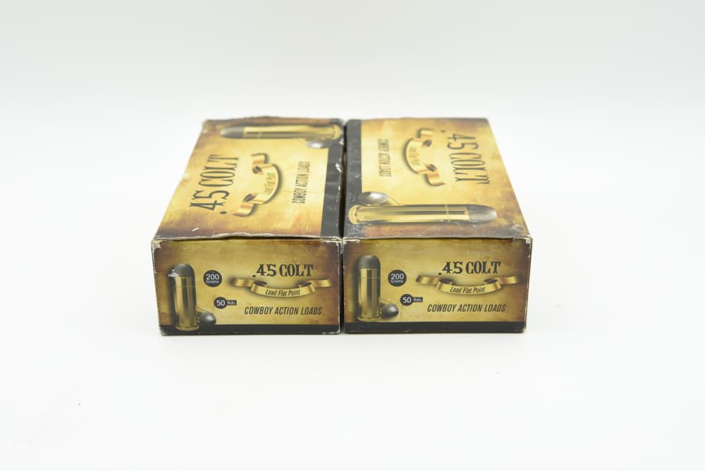 100 Rounds 45 Colt Cowboy Action 200 Grain Lead Flat Point Ammo-img-1