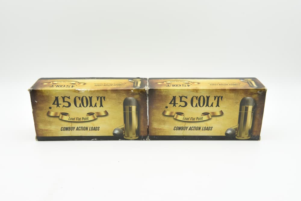 100 Rounds 45 Colt Cowboy Action 200 Grain Lead Flat Point Ammo-img-2