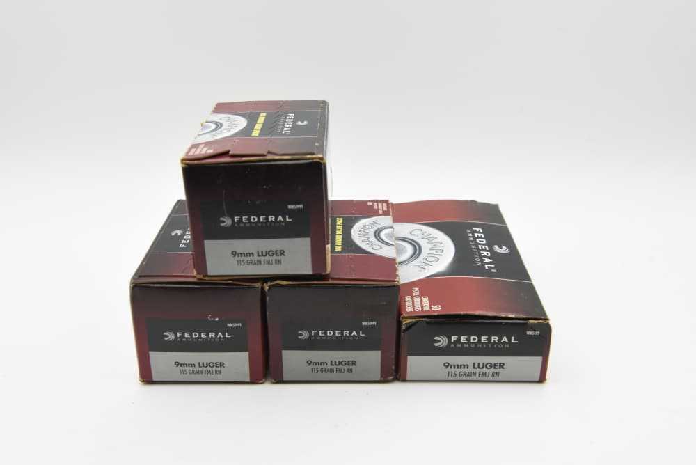 350 Rounds Federal Champion 9mm Luger 115 Grain FMJ Ammo-img-2