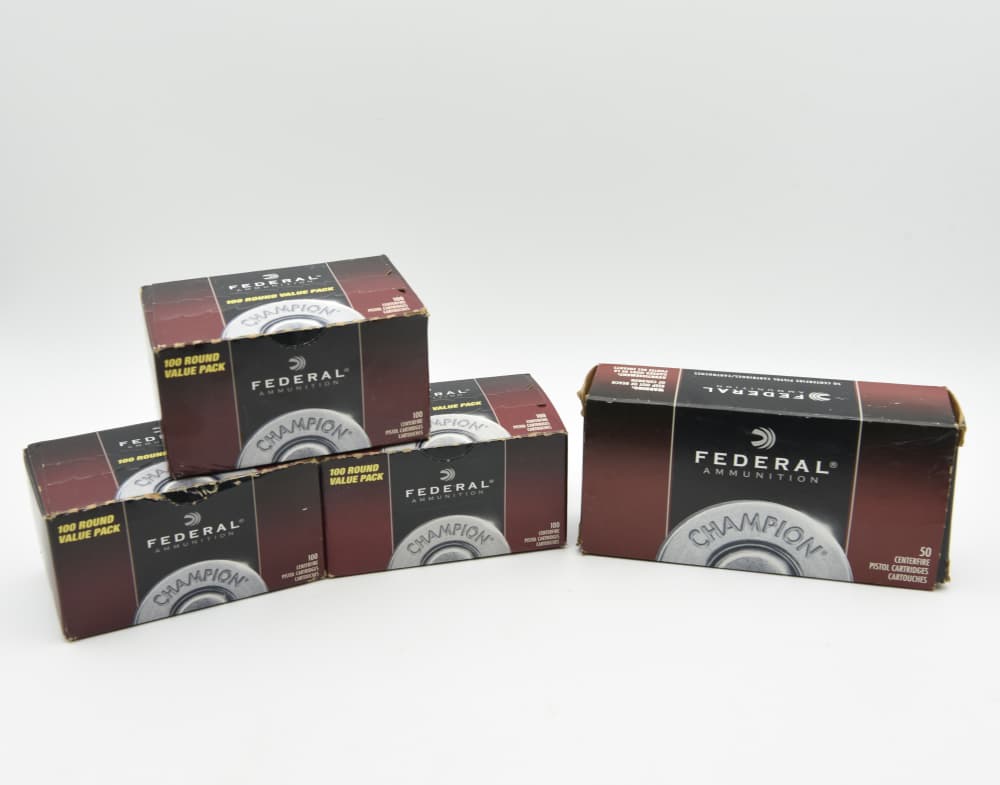 350 Rounds Federal Champion 9mm Luger 115 Grain FMJ Ammo-img-0