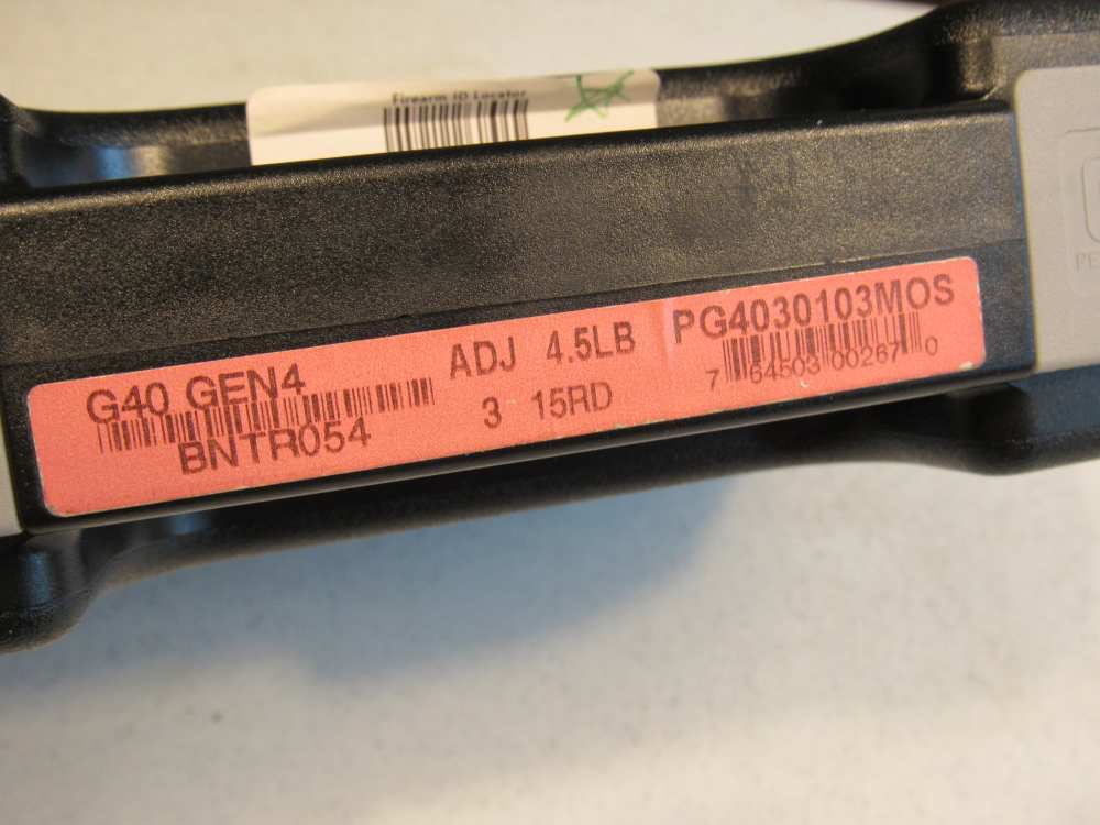 In Case Glock 40 Gen 4 3 mags & Accessories 10mm No Resv-img-25