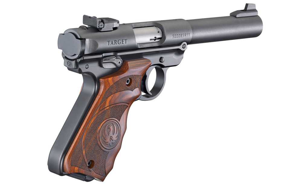 Ruger Mark IV Target – 22 LR – 5.5? Barrel – 10+1 – Wood Grips-img-5