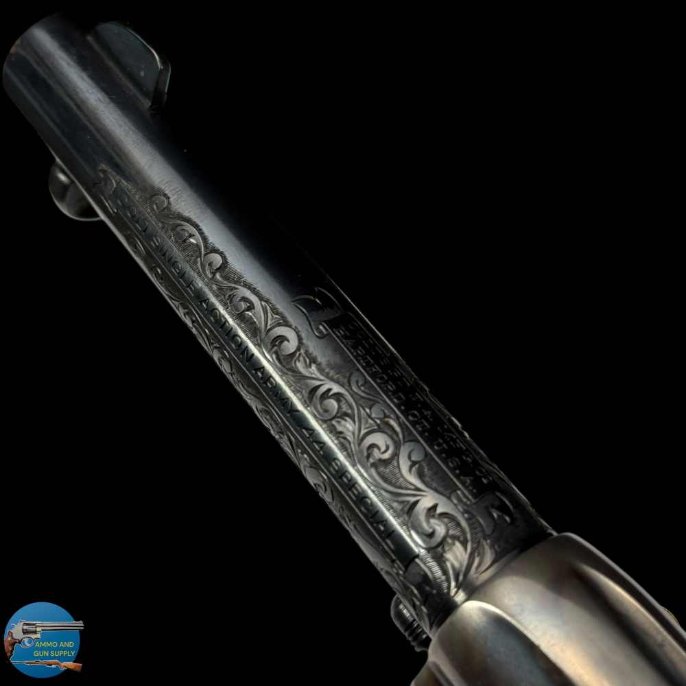 COLT SINGLE ACTION ARMY 44 SPL 4.75" - W.H. GOUGH STYLE ENGRAVED - LETTER-img-24