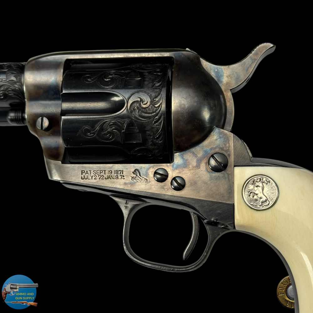 COLT SINGLE ACTION ARMY 44 SPL 4.75" - W.H. GOUGH STYLE ENGRAVED - LETTER-img-15
