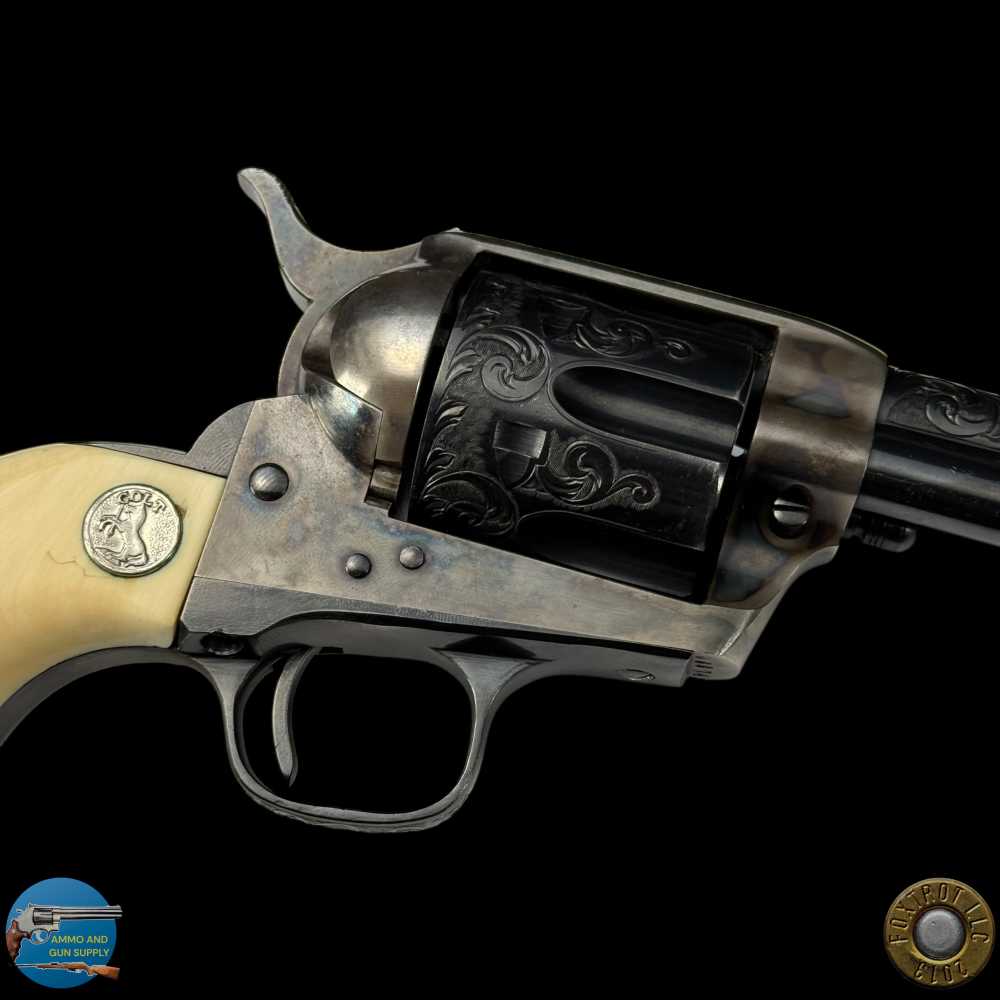 COLT SINGLE ACTION ARMY 44 SPL 4.75" - W.H. GOUGH STYLE ENGRAVED - LETTER-img-34