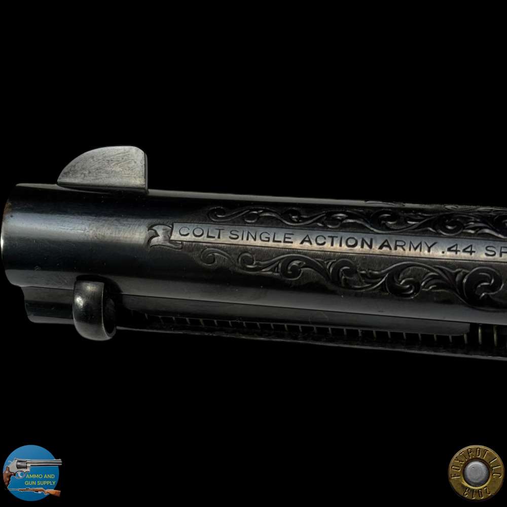 COLT SINGLE ACTION ARMY 44 SPL 4.75" - W.H. GOUGH STYLE ENGRAVED - LETTER-img-19