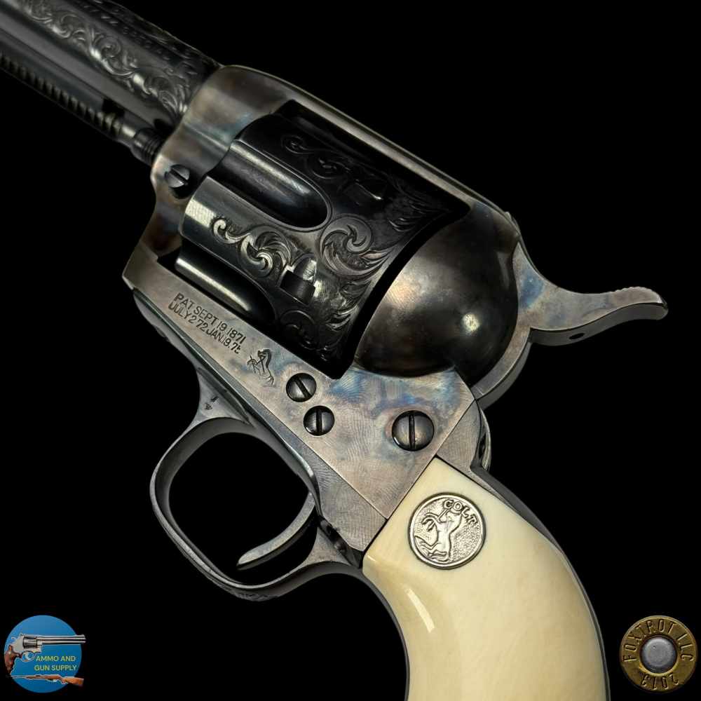 COLT SINGLE ACTION ARMY 44 SPL 4.75" - W.H. GOUGH STYLE ENGRAVED - LETTER-img-33