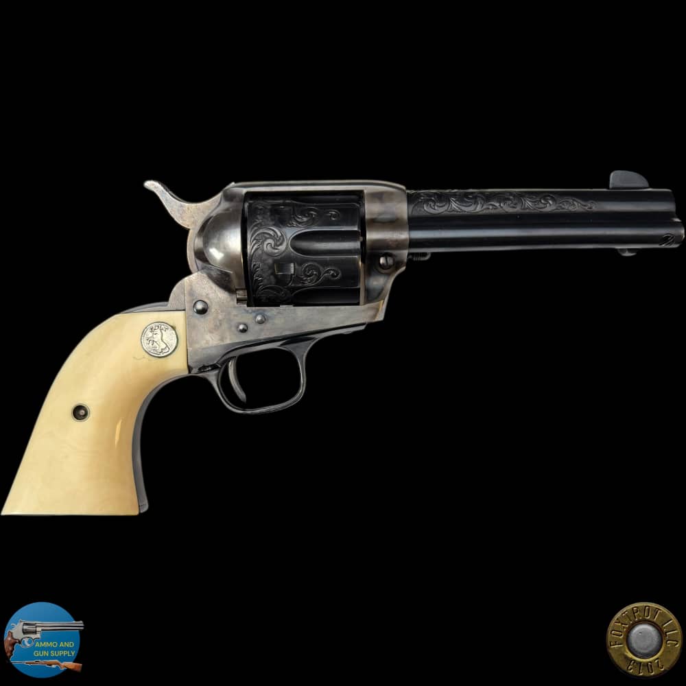 COLT SINGLE ACTION ARMY 44 SPL 4.75" - W.H. GOUGH STYLE ENGRAVED - LETTER-img-2