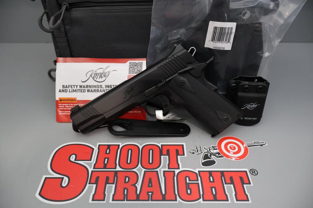 Kimber Custom LW 1911 .45ACP 5" w/Soft Case & Holsters-img-0