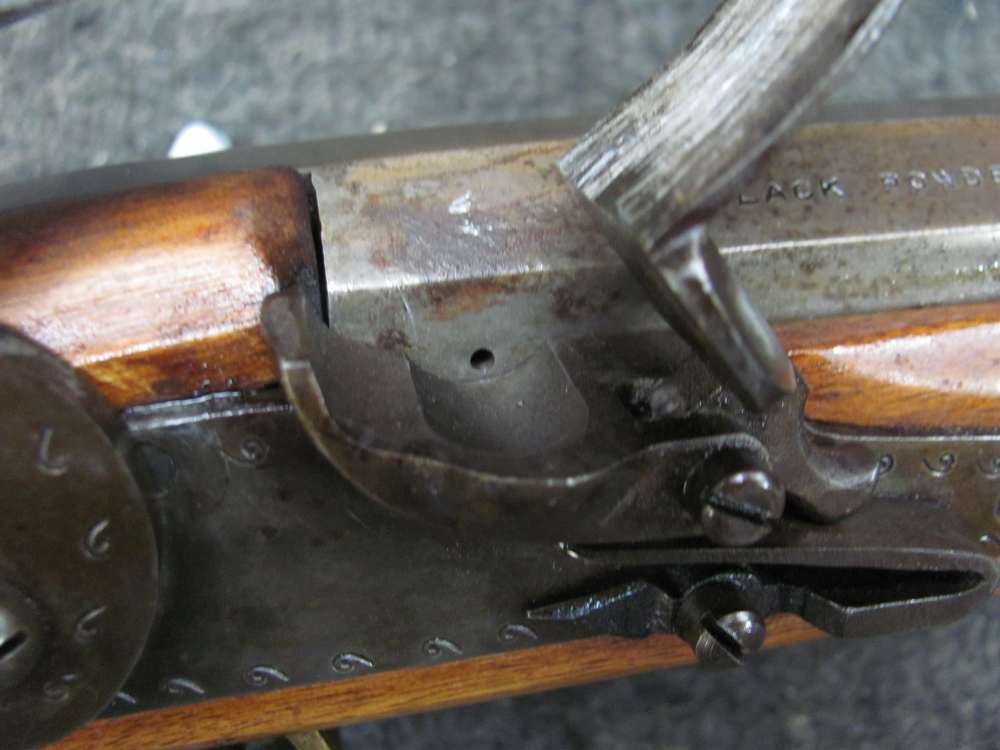 Vintage MIROKU 67 CAL BIG Flintlock  Musket - With FREE 1814 Real Penny-!-img-7