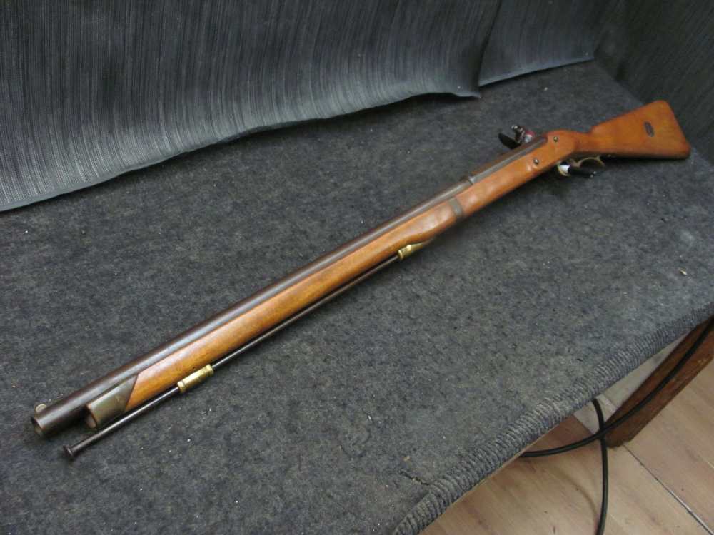 Vintage MIROKU 67 CAL BIG Flintlock  Musket - With FREE 1814 Real Penny-!-img-32