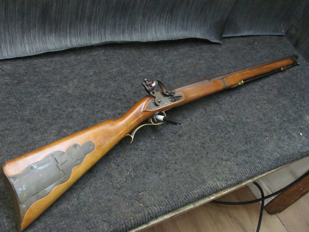 Vintage MIROKU 67 CAL BIG Flintlock  Musket - With FREE 1814 Real Penny-!-img-0