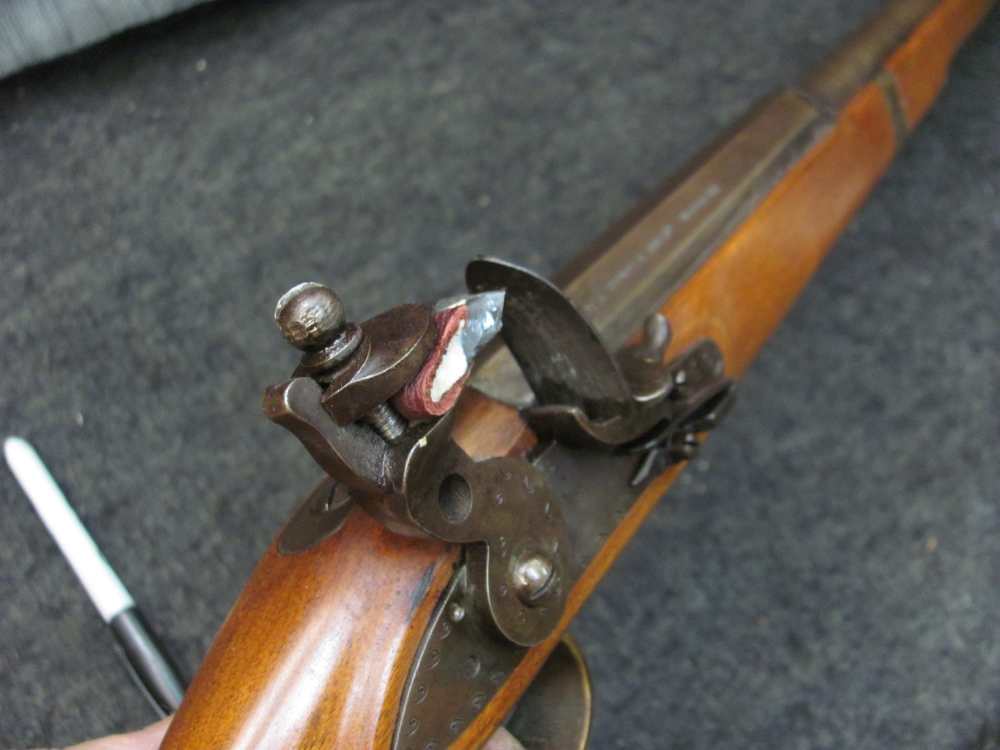 Vintage MIROKU 67 CAL BIG Flintlock  Musket - With FREE 1814 Real Penny-!-img-8