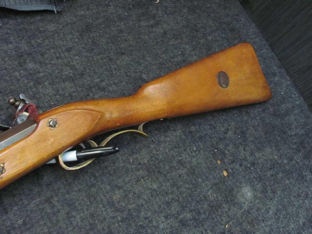 Vintage MIROKU 67 CAL BIG Flintlock  Musket - With FREE 1814 Real Penny-!-img-19