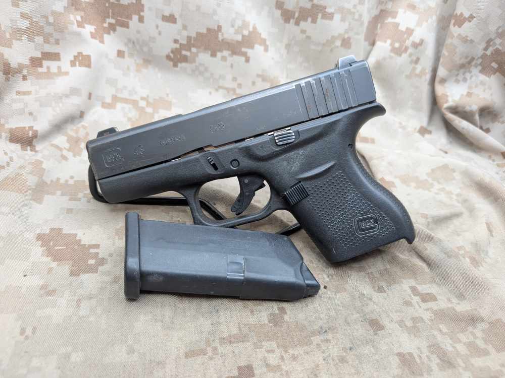 Glock 43 9MM Slimline G43 Police Trade In USED Night Sights-img-3