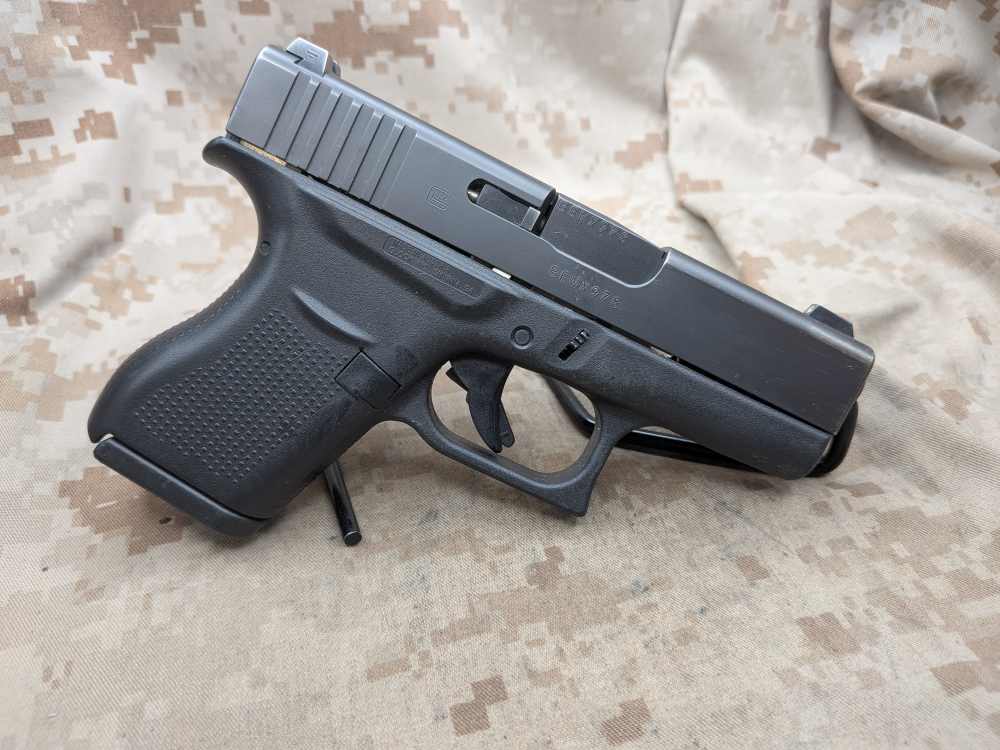 Glock 43 9MM Slimline G43 Police Trade In USED Night Sights-img-2
