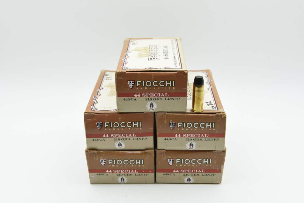 250 Rounds Fiocchi 44 Special 210 Grain LRNFP Cowboy Action Ammo-img-0