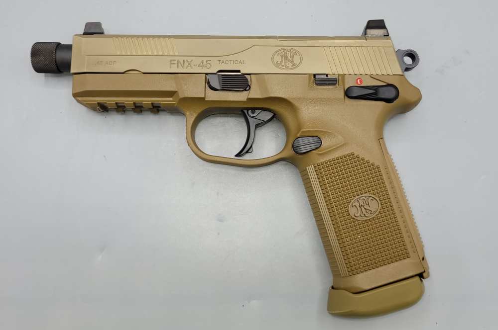 FNH FNX-45 Tactical .45 ACP 5.3" Optic Ready-img-0