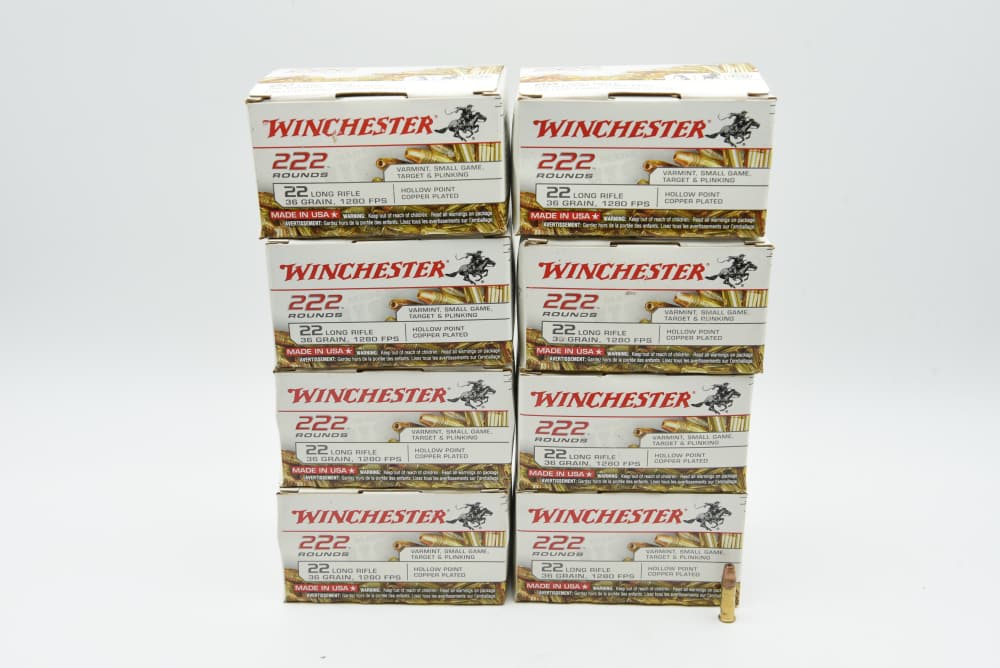 1776 Rounds Winchester 22 LR 36 Grain Hollow Point Copper Plated Ammo-img-0