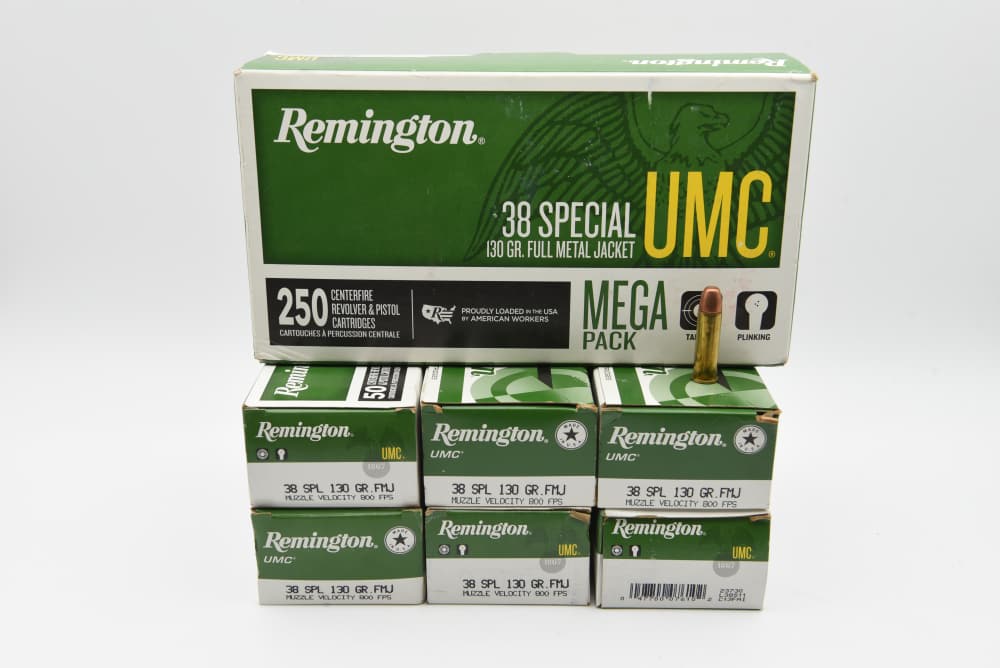 550 Rounds Remington UMC 38 Special 130 Grain FMJ Ammo Mega Pack Lot-img-0