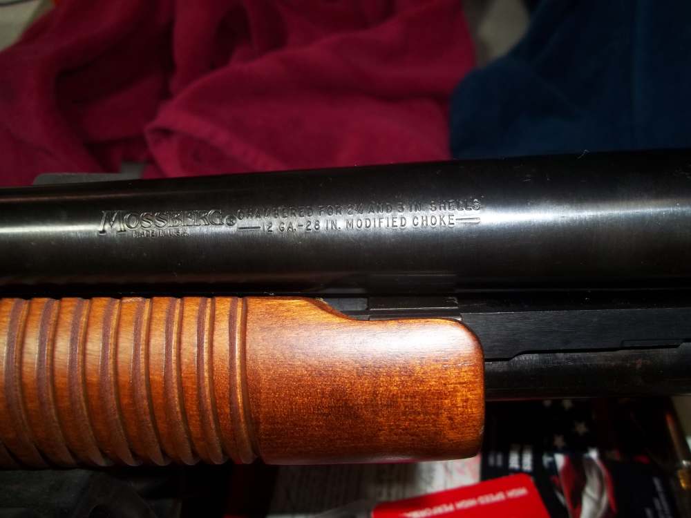 Mossberg 500A .12 Ga. Shotgun With two Barrels and Pistol Grip. -img-6