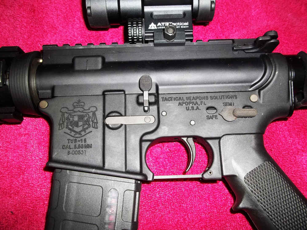 Tactical Weapons Solutions AR-15 5.56 Rifle W/ATI Laser & Red Dot Reflex  -img-0