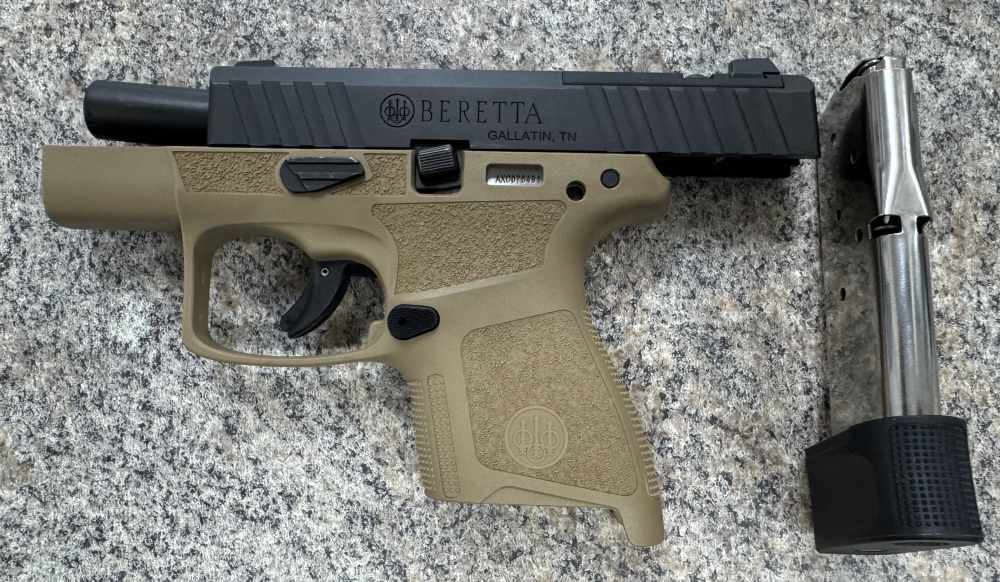 Beretta APX A1 Carry 9mm FDE/Tan Black Slide Optics Ready 8+1 Semi-Auto Pis-img-5