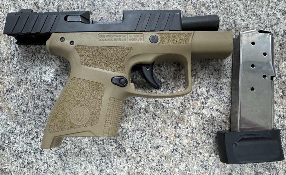 Beretta APX A1 Carry 9mm FDE/Tan Black Slide Optics Ready 8+1 Semi-Auto Pis-img-7