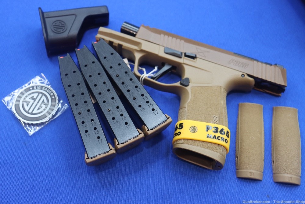Sig Sauer P365 X Macro Comp Pistol NRA 2A Compensated 9MM P365X 17RD Coyote-img-24