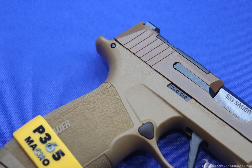 Sig Sauer P365 X Macro Comp Pistol NRA 2A Compensated 9MM P365X 17RD Coyote-img-11