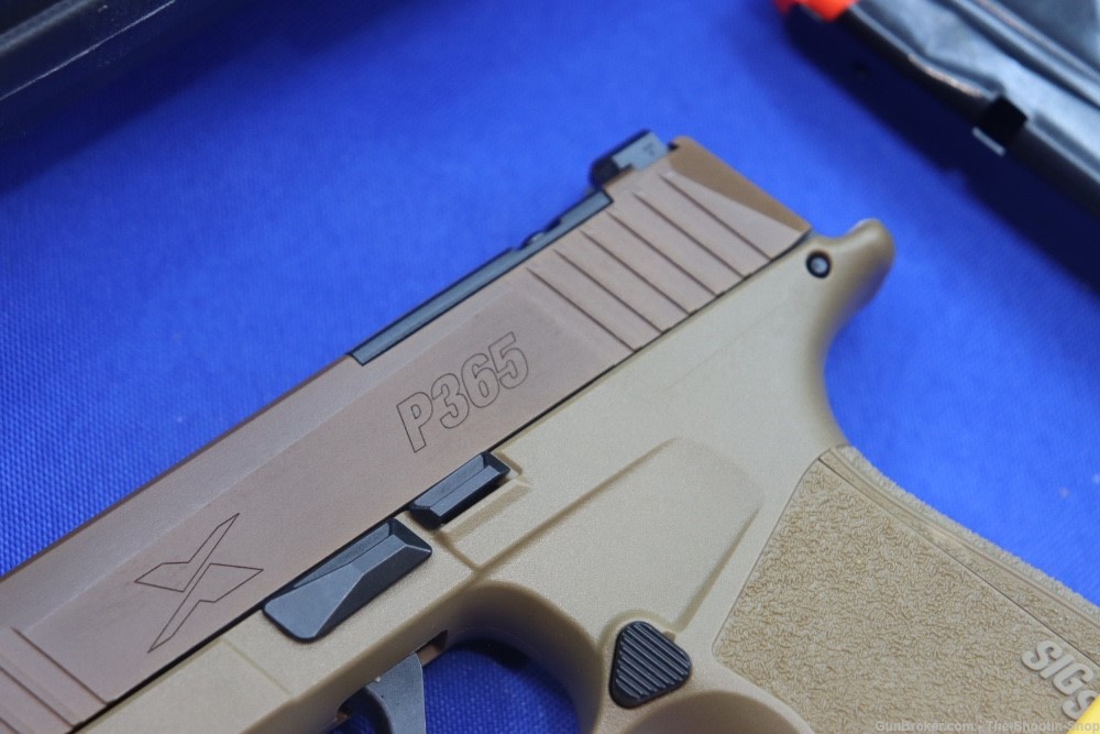 Sig Sauer P365 X Macro Comp Pistol NRA 2A Compensated 9MM P365X 17RD Coyote-img-5