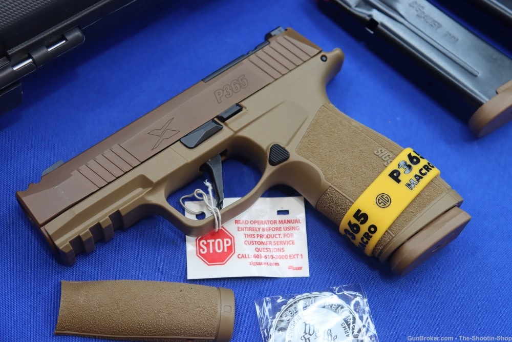Sig Sauer P365 X Macro Comp Pistol NRA 2A Compensated 9MM P365X 17RD Coyote-img-2