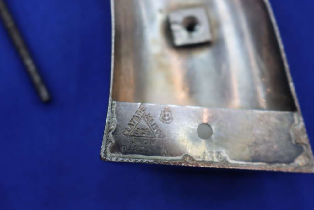 Vintage S&W K Frame Revolver Grips 925 Sterling Silver Gold Embellish RARE-img-12