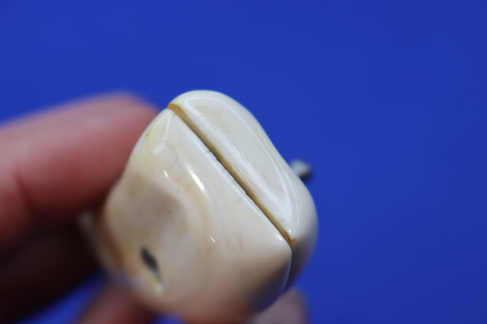 Vintage Smith & Wesson S&W J Frame Revolver Grips WARTHOG IVORY Rare RND 38-img-18