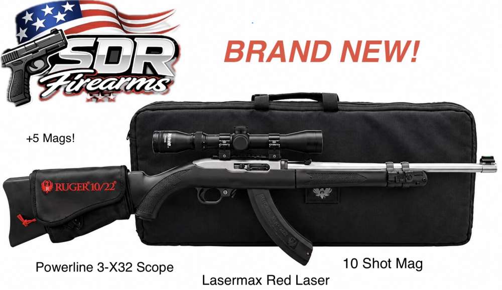 BRAND NEW! Ruger 10/22 Takedown w/ +5 mags, Powerline 3-X32 Scope, ETC-img-0